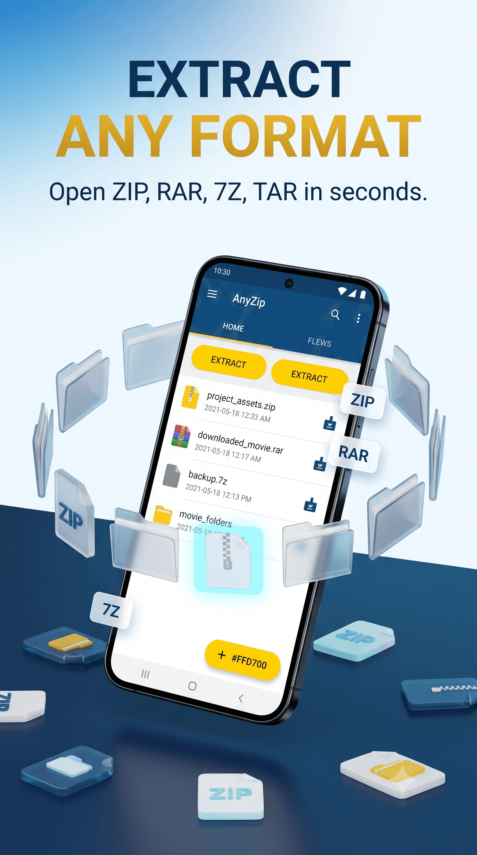 AnyZip primary extraction feature preview