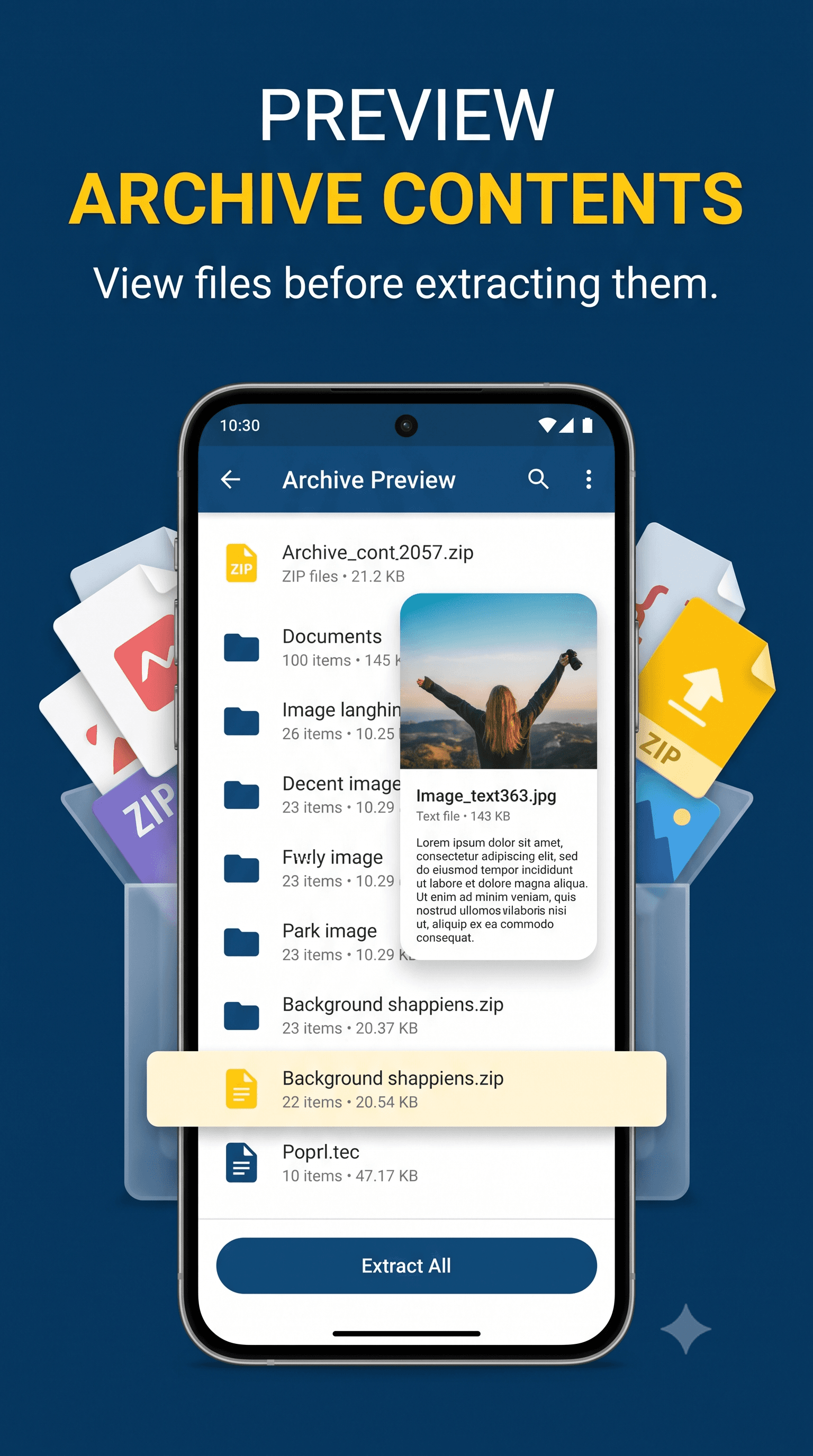 AnyZip smart picker preview